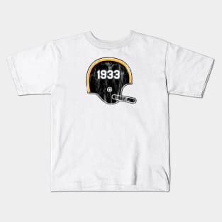 Pittsburgh Steelers Year Founded Vintage Helmet Kids T-Shirt